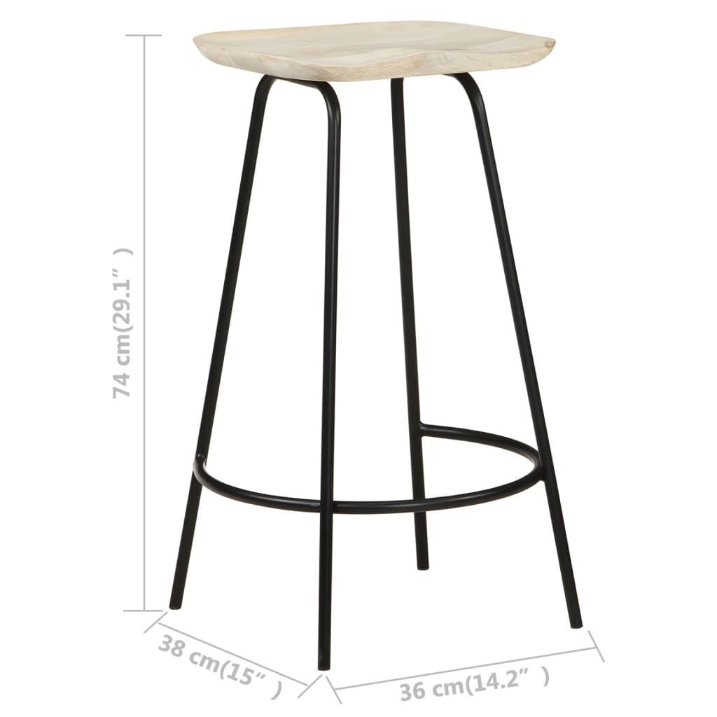 VidaXL Tabouret de bar bois  