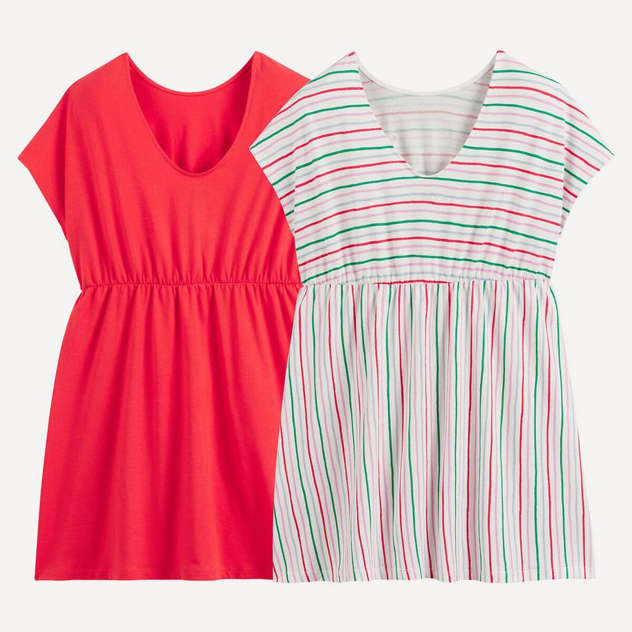 La Redoute Collections  2er-Set Kurzarmkleider aus Jersey 