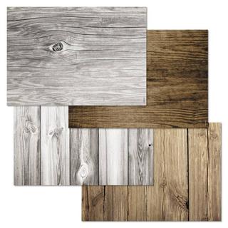 trendform Sets de table en papier WOODY 4 x 12 feuilles  