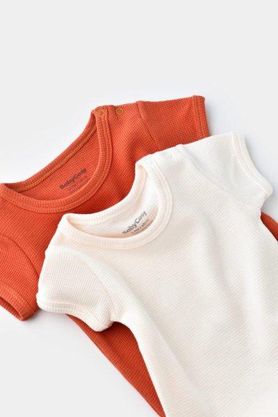 BabyCosy Organic  Body, manches courtes, 2 Pack 