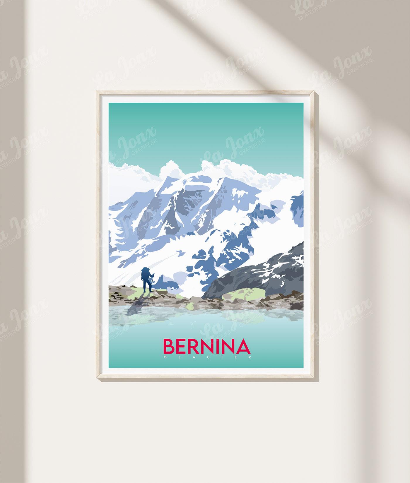 La-Jonx Bernina - Glacier Morteratsch - Poster  