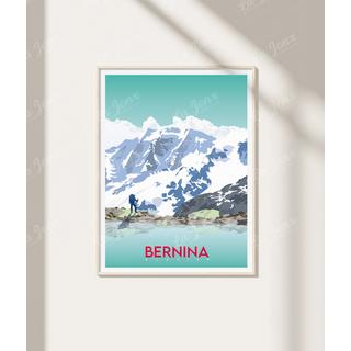 La-Jonx Bernina - Glacier Morteratsch - Poster  