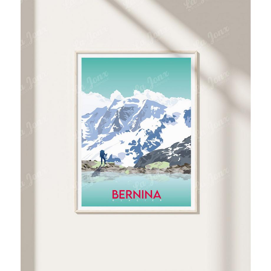 La-Jonx Bernina - Glacier Morteratsch - Poster  
