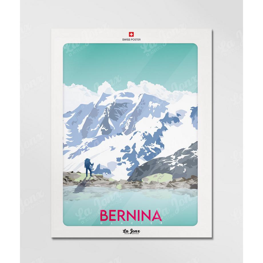 La-Jonx Bernina - Glacier Morteratsch - Poster  