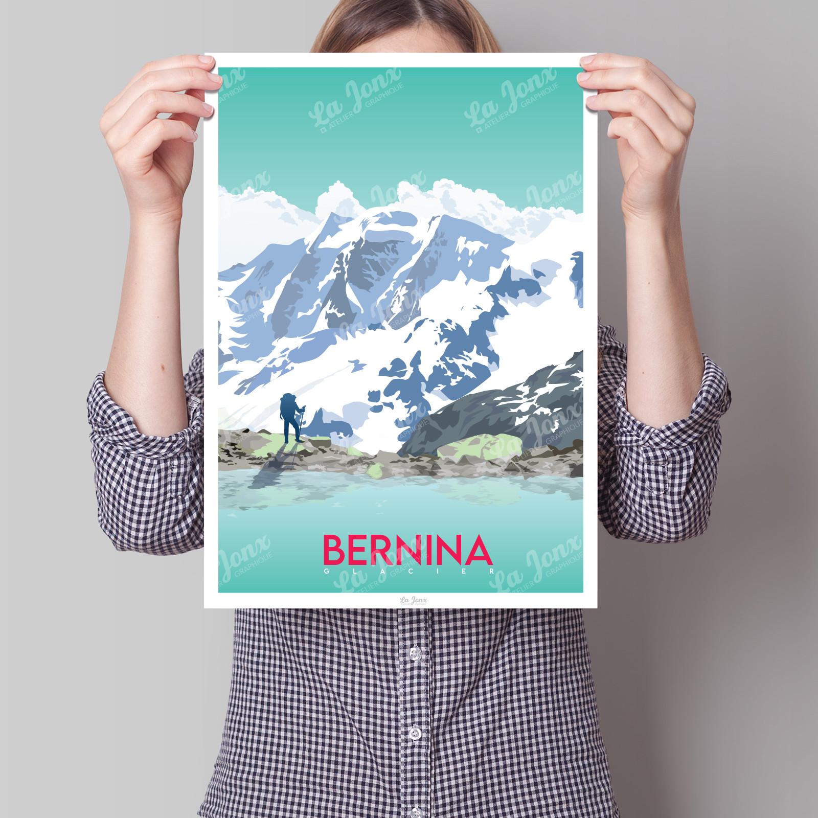 La-Jonx Bernina - Glacier Morteratsch - Poster  