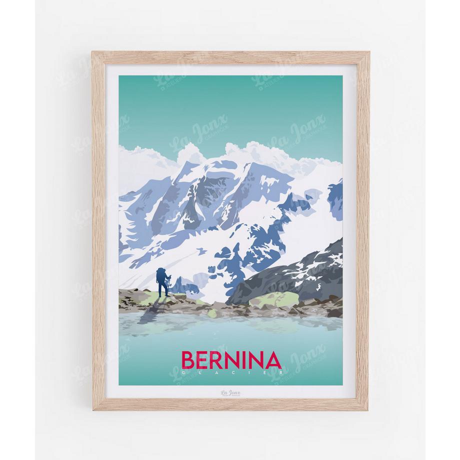 Bernina - Glacier Morteratsch - Poster