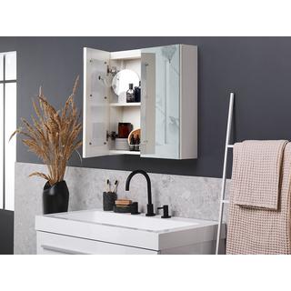 Beliani Armoire de toilette murale en Contreplaqué Moderne CHABUNCO  