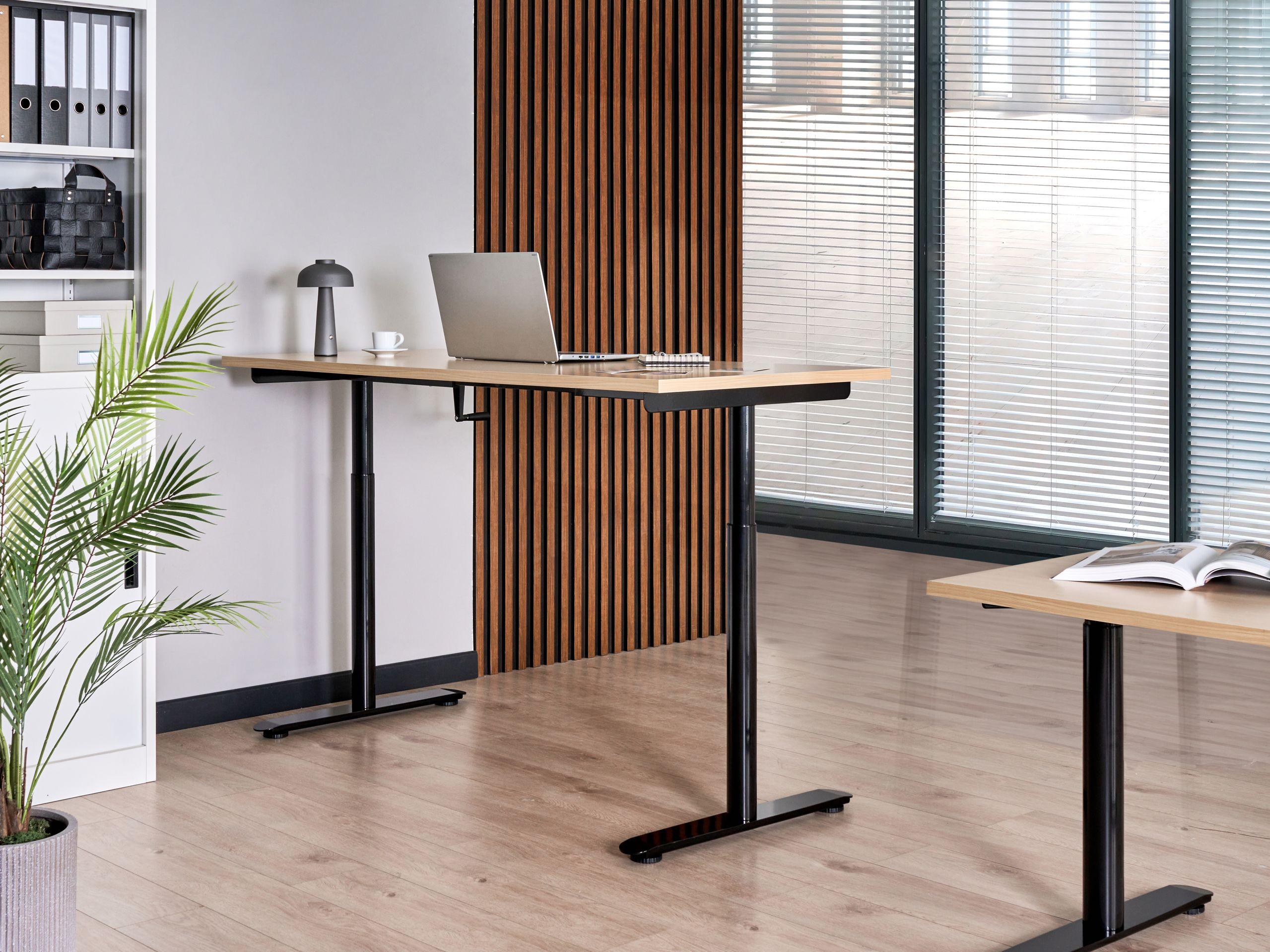 Beliani Bureau réglable en hauteur manuellement Moderne DESTINAS  