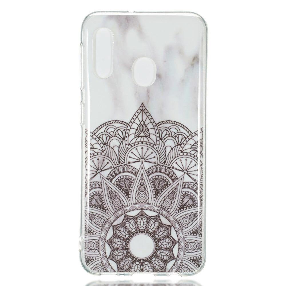 Cover-Discount  Galaxy A20e - Custodia in gomma siliconica morbida Marble 