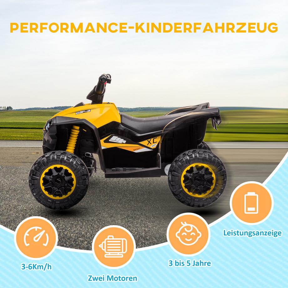 HOMCOM  Kinder Elektro-Quad Miniquad 
