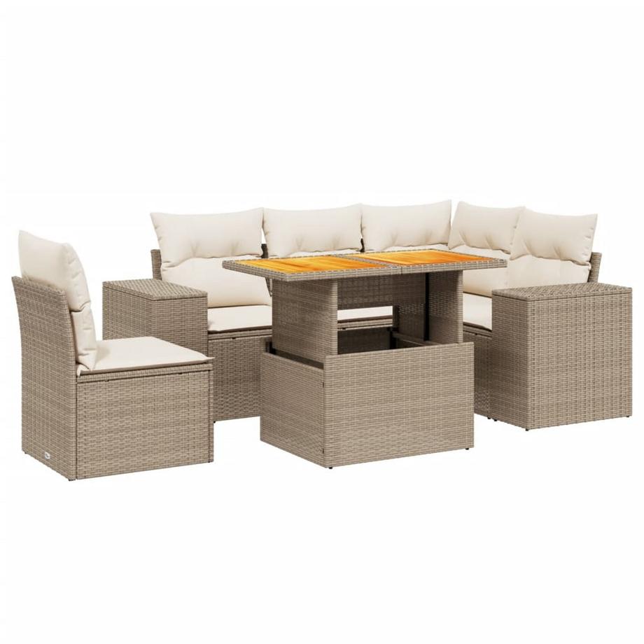 set divano da giardino Polirattan