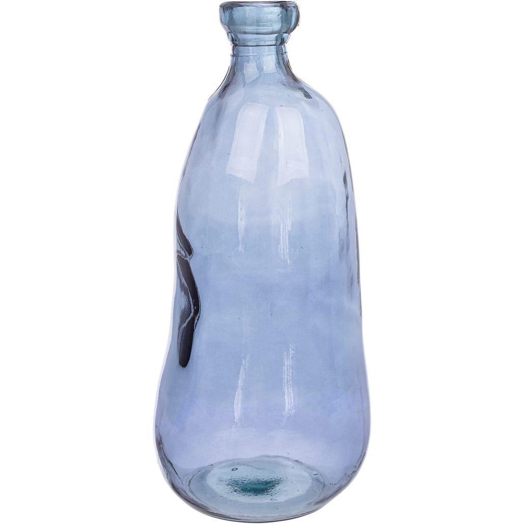 mutoni Vase en verre Loopy bleu cobalt 52  