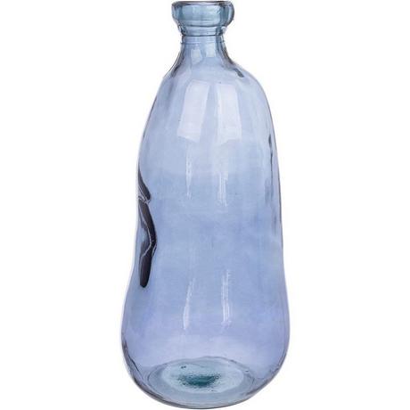 mutoni Vase en verre Loopy bleu cobalt 52  