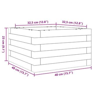 VidaXL fioriera da giardino Legno di pino impregnato  