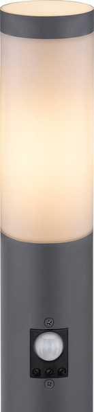 mutoni Lampada da esterno Boston acciaio inox antracite opale 13x13x80  