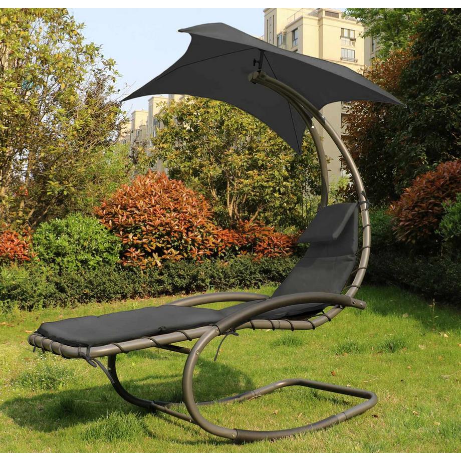 B2X Gartensessel, Liegestuhl, Gartenschaukelliege, Hängematte  