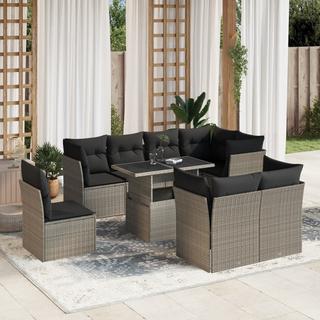 VidaXL set divano da giardino Polirattan  