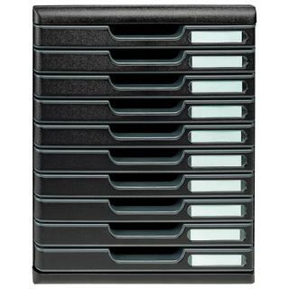 Exacompta Module de classement Modulo Ecoblack 10 tiroirs fermés  