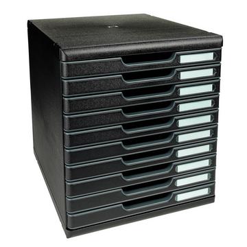 Module de classement Modulo Ecoblack 10 tiroirs fermés