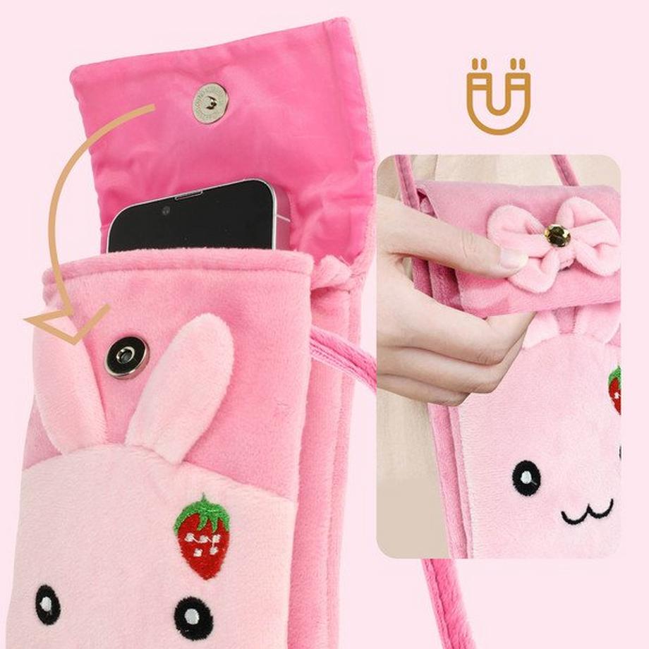 Avizar  Handytasche Kaninchen Design Rosa 