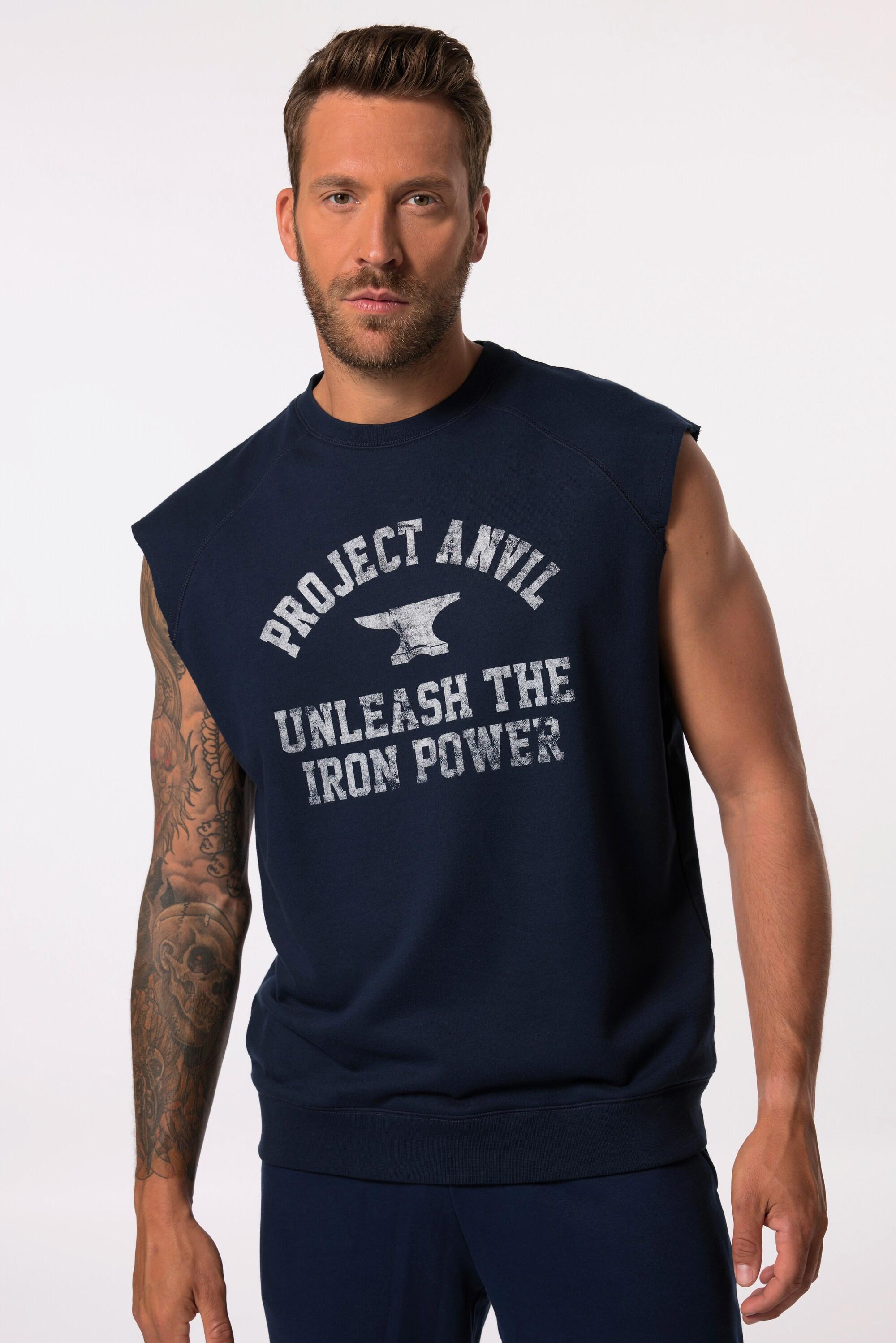 JP1880  Felpa Iron Anvil per il fitness ad asciugatura rapida con taglio oversize, fino alla tg. 7XL 