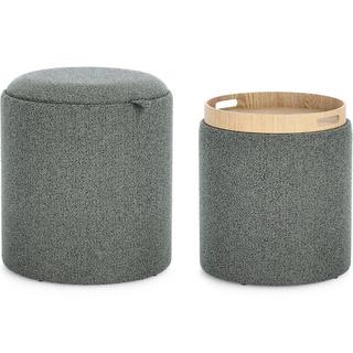 mutoni Pouf Sasha Dark (2er-Set)  