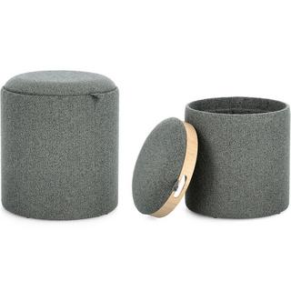 mutoni Pouf Sasha Dark (2er-Set)  