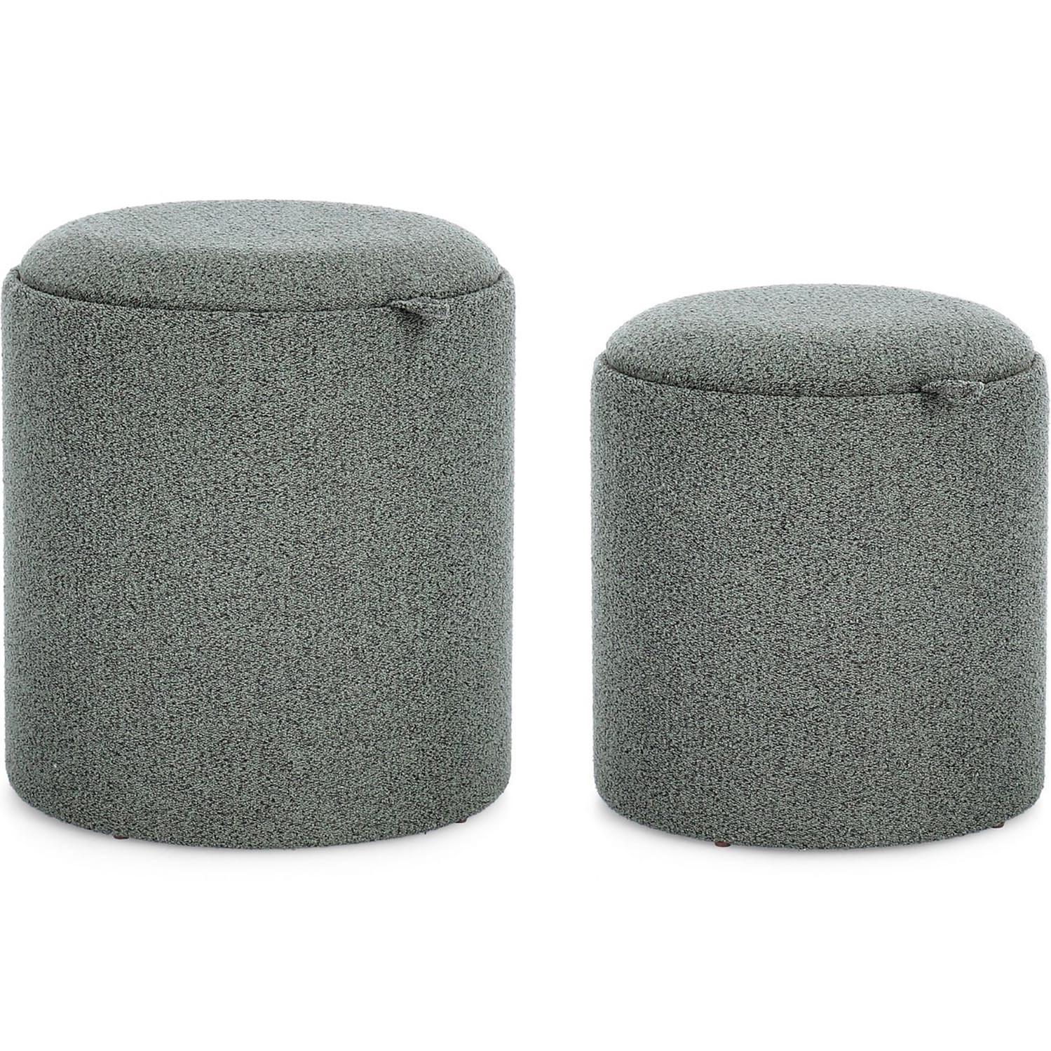 mutoni Pouf Sasha Dark (2er-Set)  