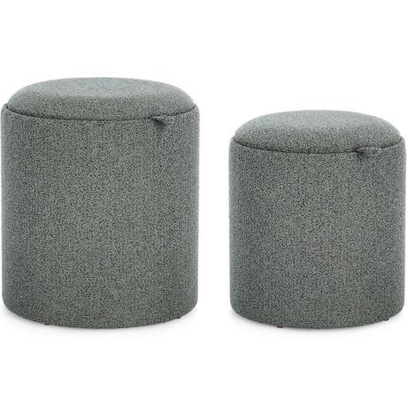 mutoni Pouf Sasha Dark (2er-Set)  