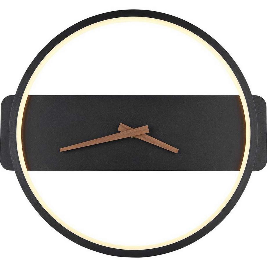 mutoni Orologio da parete Sussy metallo nero opaco LED 32  