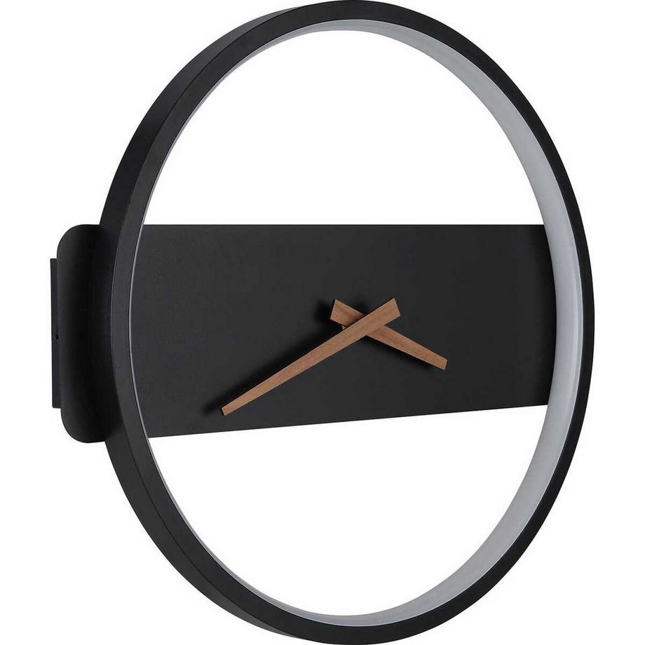 mutoni Orologio da parete Sussy metallo nero opaco LED 32  