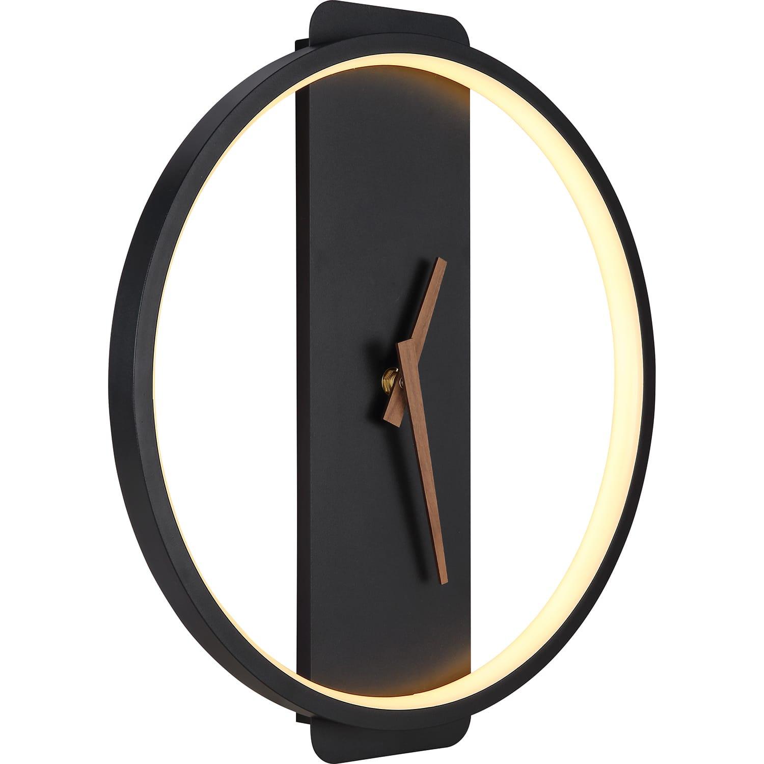 mutoni Horloge murale Sussy métal noir mat LED 32  