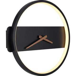 mutoni Horloge murale Sussy métal noir mat LED 32  