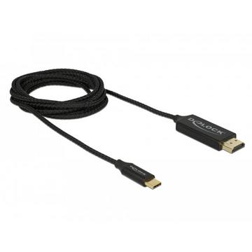 DeLOCK 84905 câble vidéo et adaptateur 2 m USB Type-C HDMI Type A (Standard) Noir