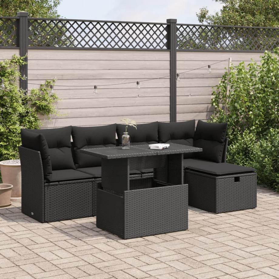 VidaXL Ensemble de canapés de jardin rotin synthétique  