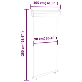 VidaXL Auvent latéral de balcon  