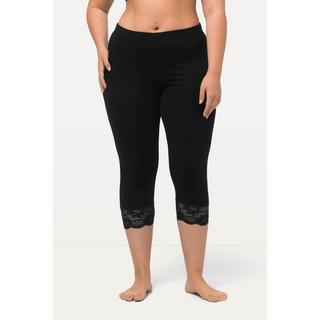 Ulla Popken  Pantaloni Capri con pizzo elasticizzato sull'orlo, fino alla tg. 72/74 