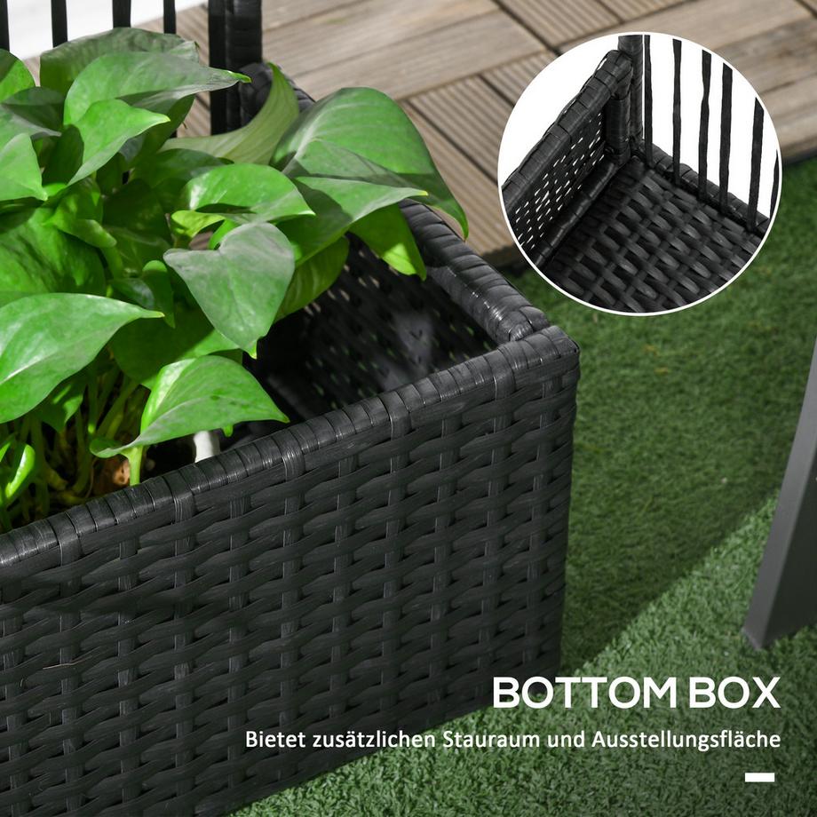 Outsunny Polyrattan Hochbeet  