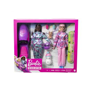 Mattel  Barbie Puppe Winterspaß Set Schneemobil 