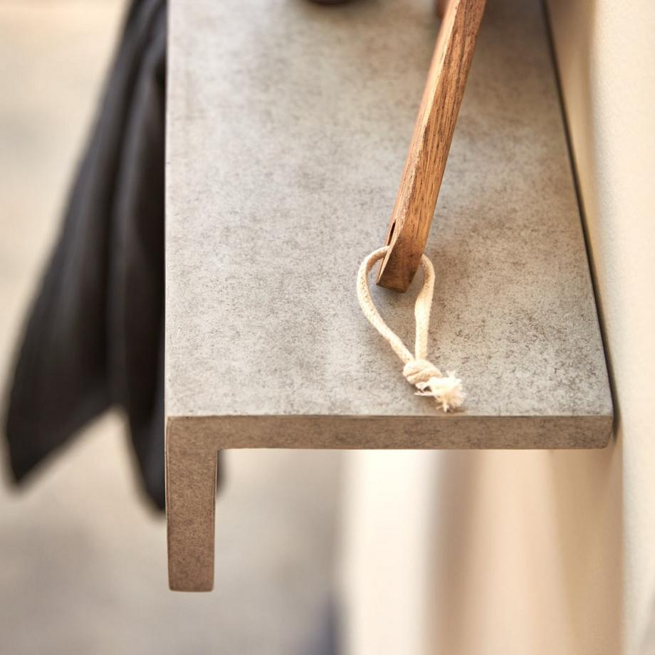 Tikamoon Wandhandtuchhalter Beton Grey Clea  