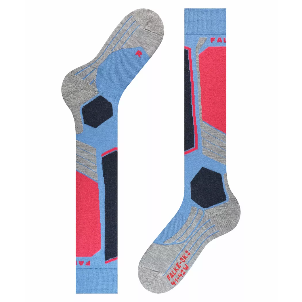 Falke - calze al ginocchio sk2, per donna, Blu Chiaro, Größe 35-36