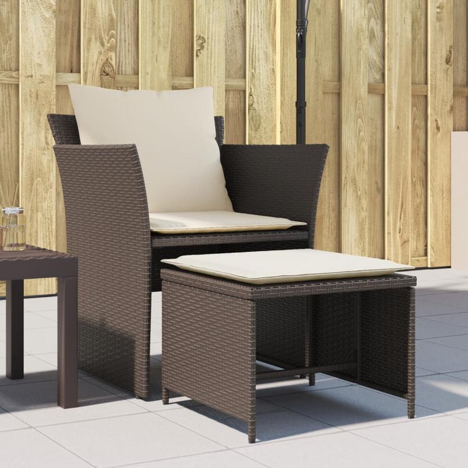 VidaXL Gartenstuhl rattan  
