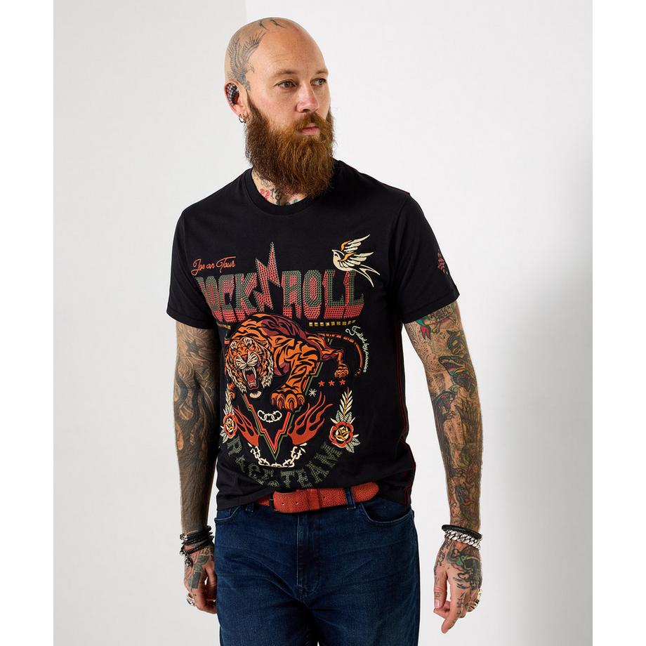 T-Shirt mit Tigermotiv