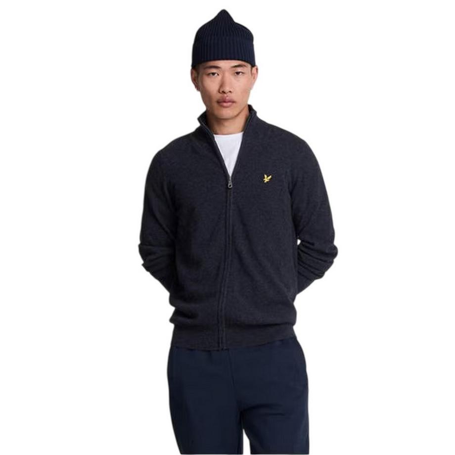 LYLE & SCOTT  Pullover Top, Reißverschluss, Gerippt, Langärmlig 