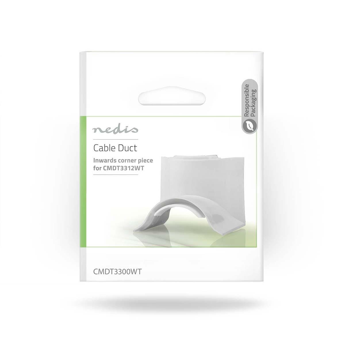 Nedis  Chemin de câbles | Canal | Dans l'angle | 1 pc. | PVC | Blanc 