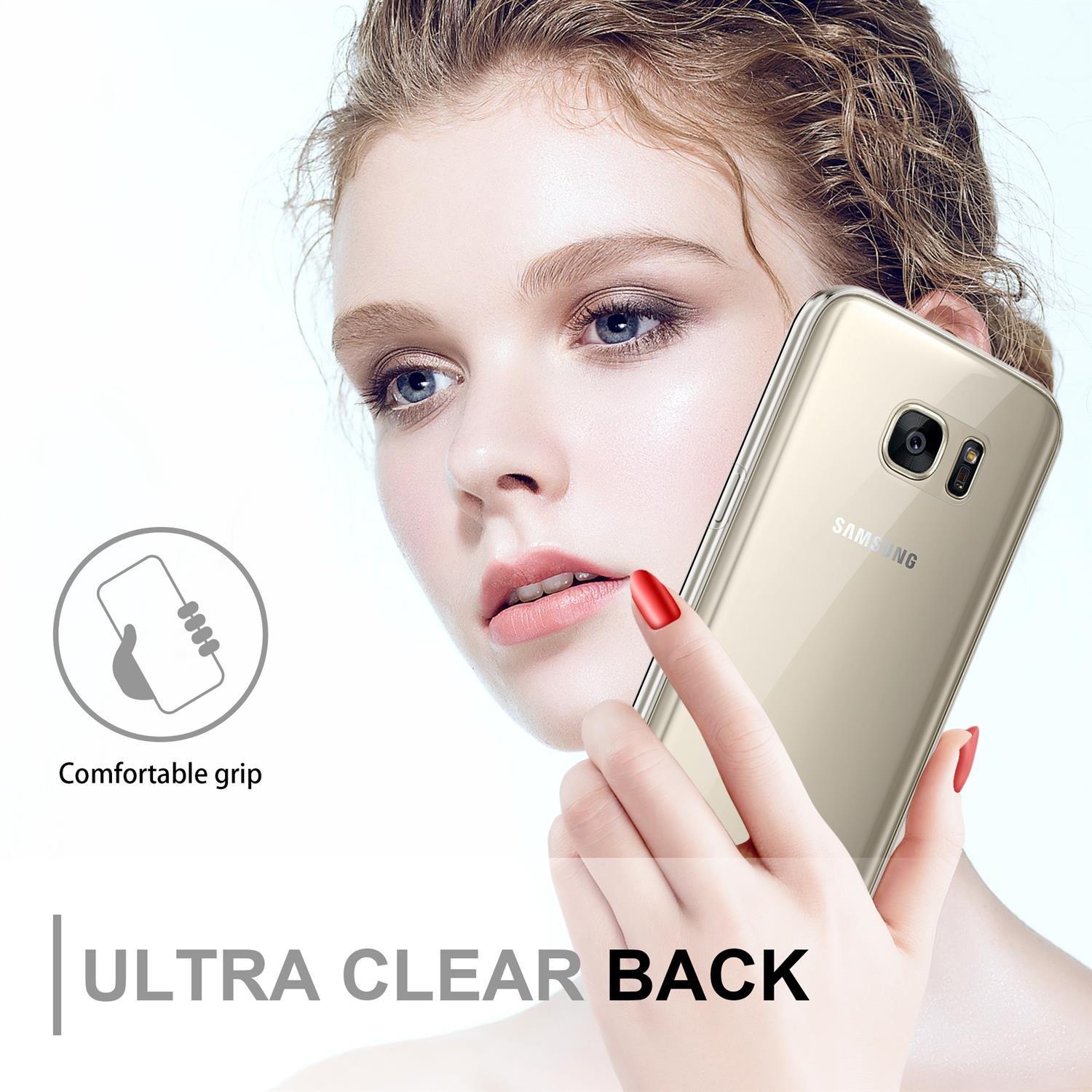 Cadorabo  Housse compatible avec Samsung Galaxy S7 - 360° Full Body Coque de protection - Protection frontale et dorsale, protection intégrale avec protection d'écran 