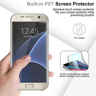 Cadorabo  Housse compatible avec Samsung Galaxy S7 - 360° Full Body Coque de protection - Protection frontale et dorsale, protection intégrale avec protection d'écran 