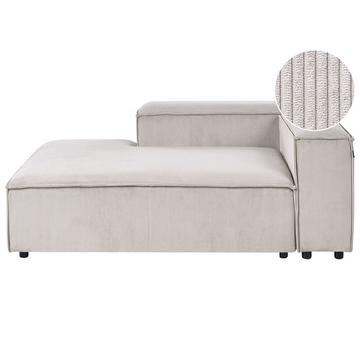 Chaise longue côté droit en Velours côtelé Moderne ARDAL