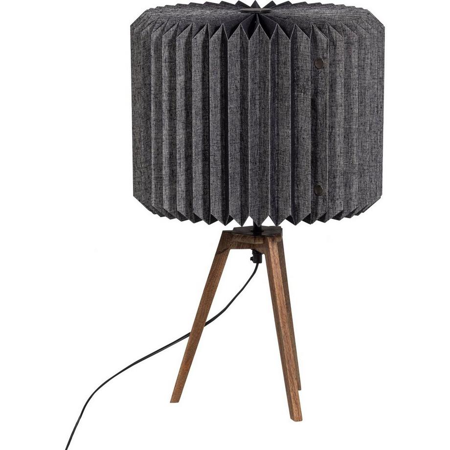 mutoni Lampe de table Bones papier noir  