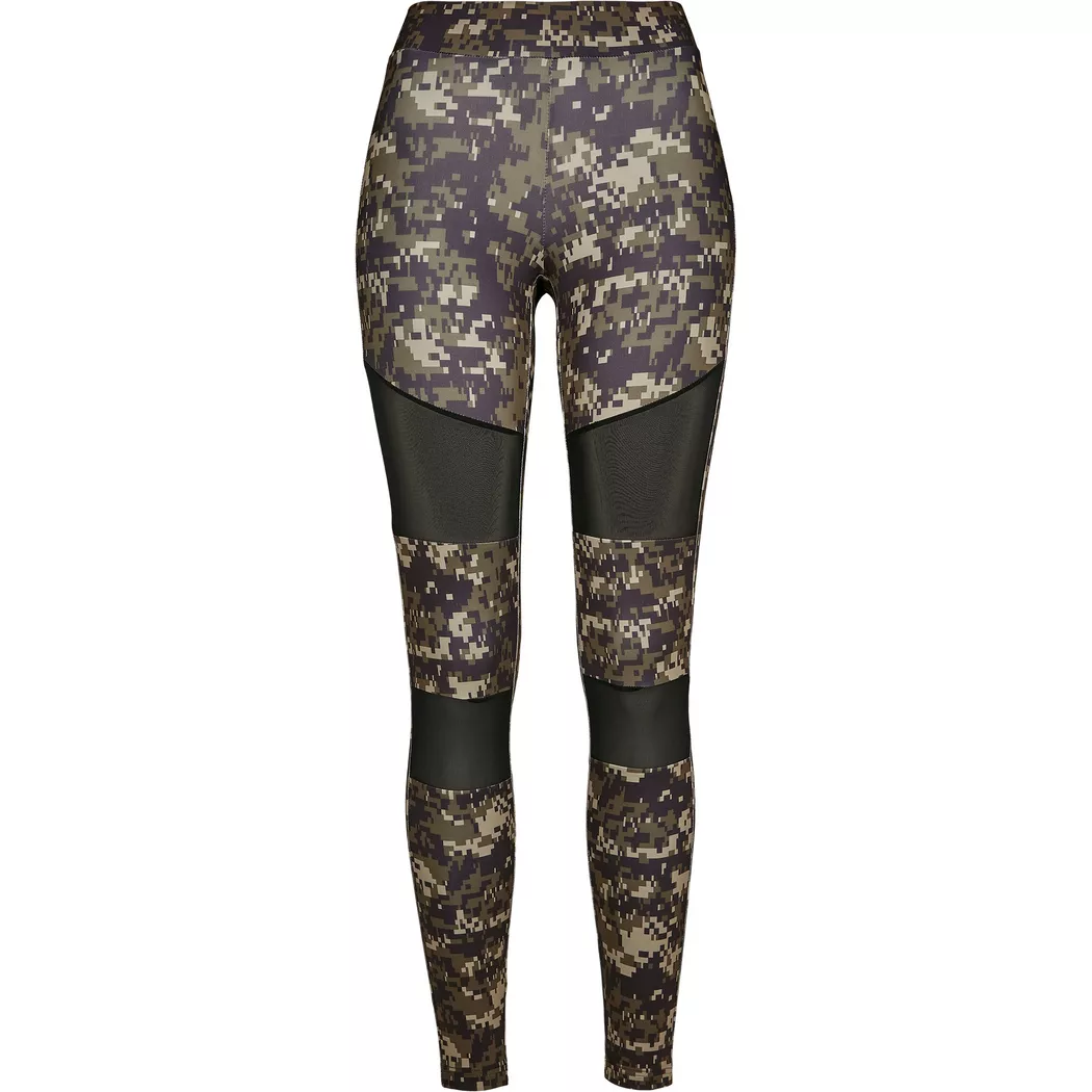 Leggings Damen Urban Classics camo tech mesh